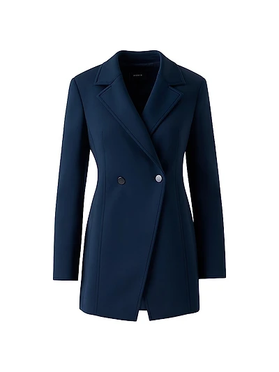 Duska Neoprene Double-Breasted Jacket