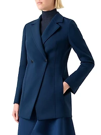 Duska Neoprene Double-Breasted Jacket