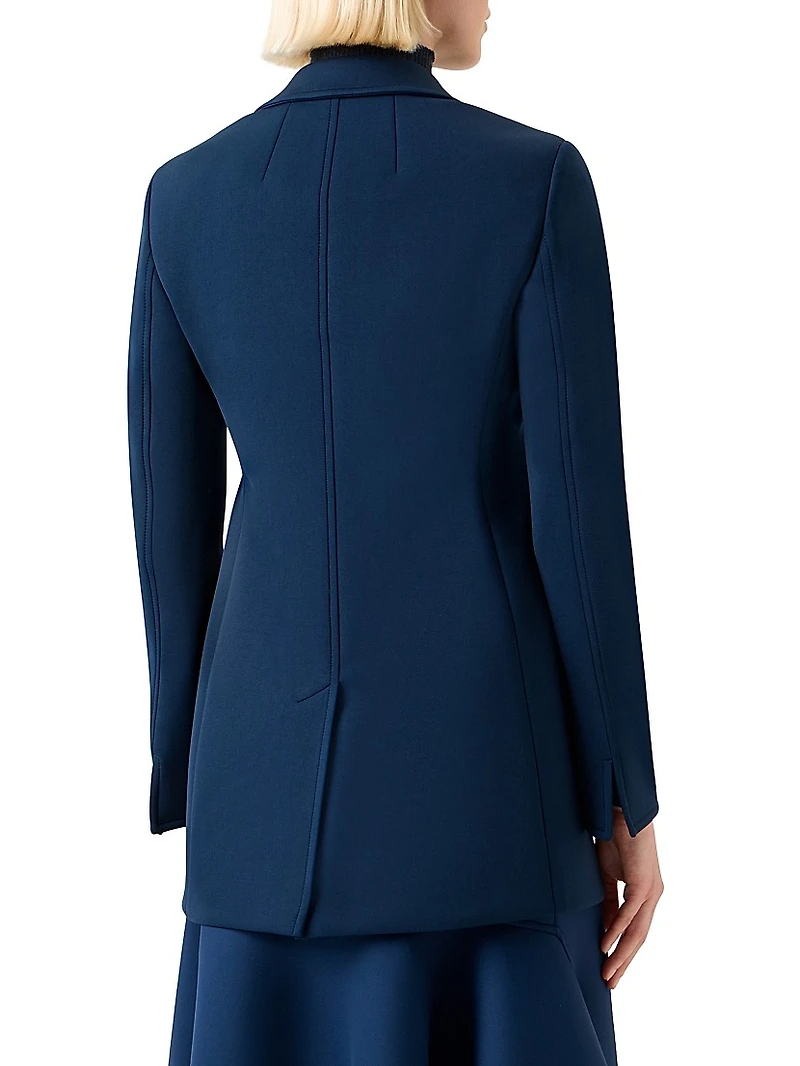 Duska Neoprene Double-Breasted Jacket