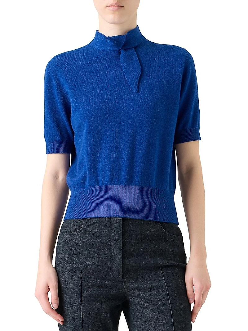 Tot Cashmere Knotted Top