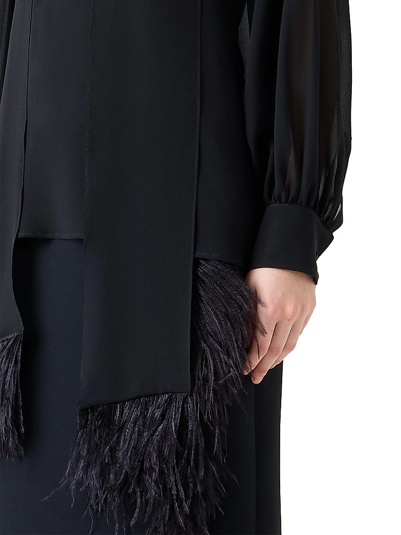 Scarf Silk Georgette Blouse