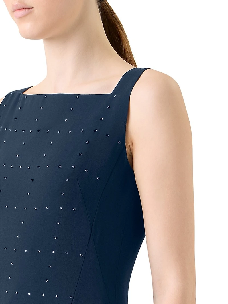 Crystal-Embellished Silk Gown