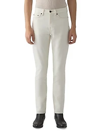 Stretch-Denim Mid-Rise Slim-Fit Jeans