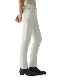 Stretch-Denim Mid-Rise Slim-Fit Jeans