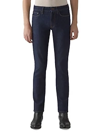 Stretch-Denim Mid-Rise Slim-Fit Jeans