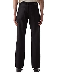 Stretch-Denim Mid-Rise Straight-Leg Jeans