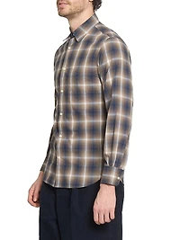 Benoit Cotton Check Shirt
