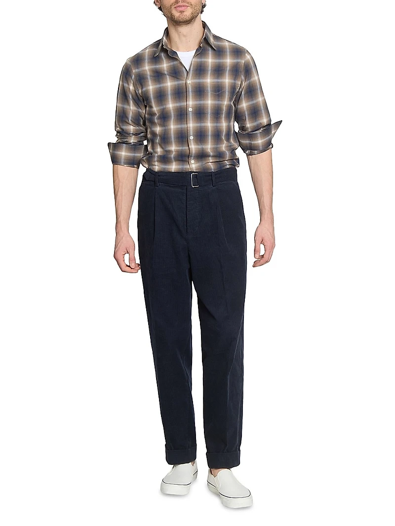 Benoit Cotton Check Shirt