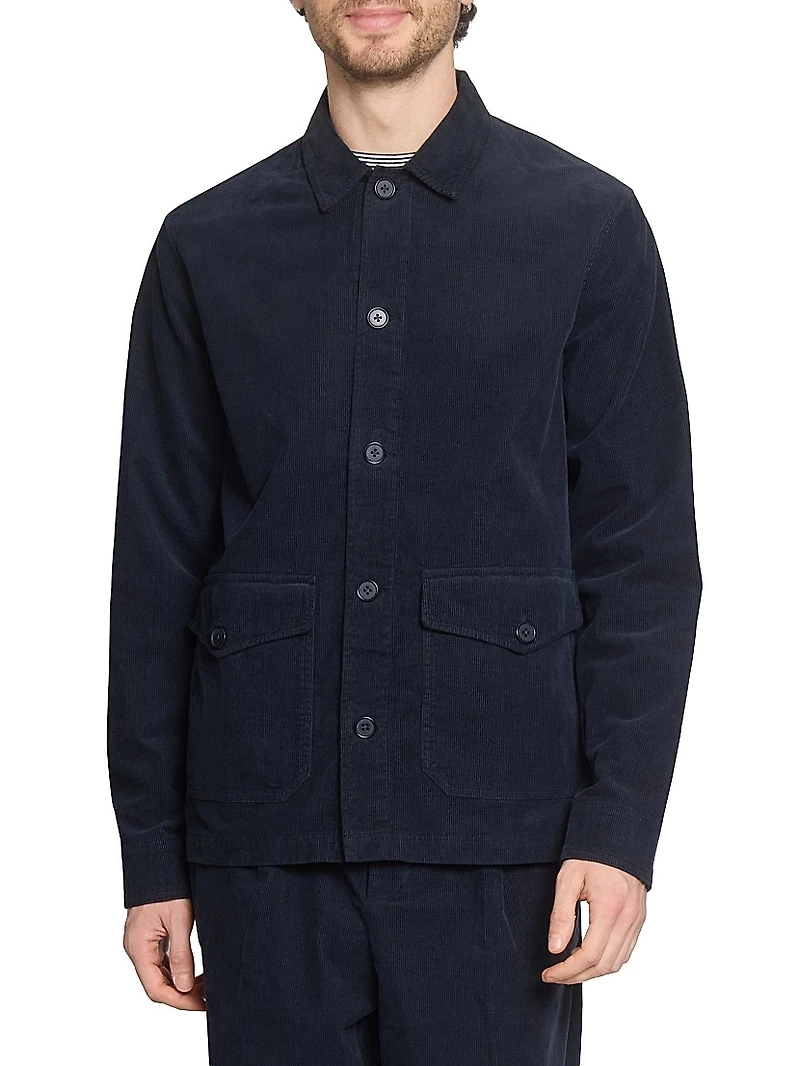 Ezel Garment-Dyed Cotton Corduroy Shirt