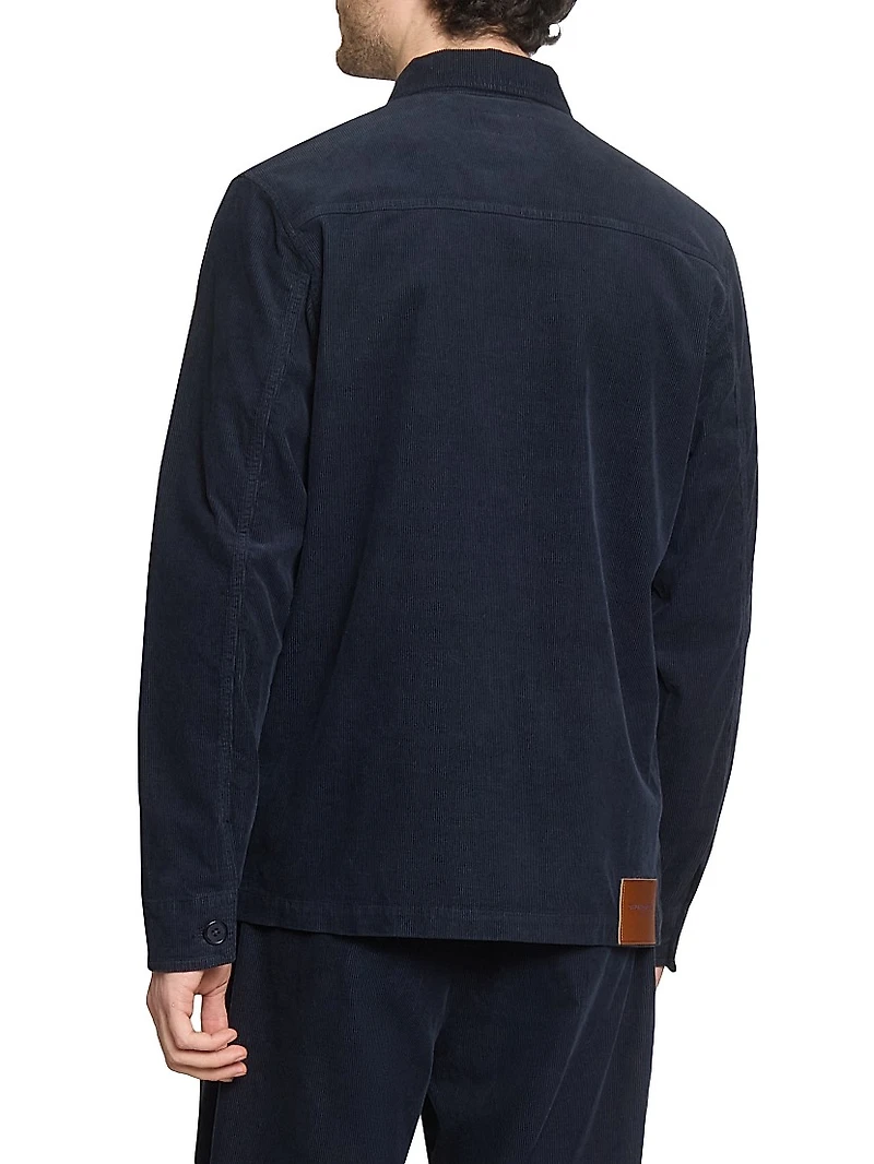 Ezel Garment-Dyed Cotton Corduroy Shirt