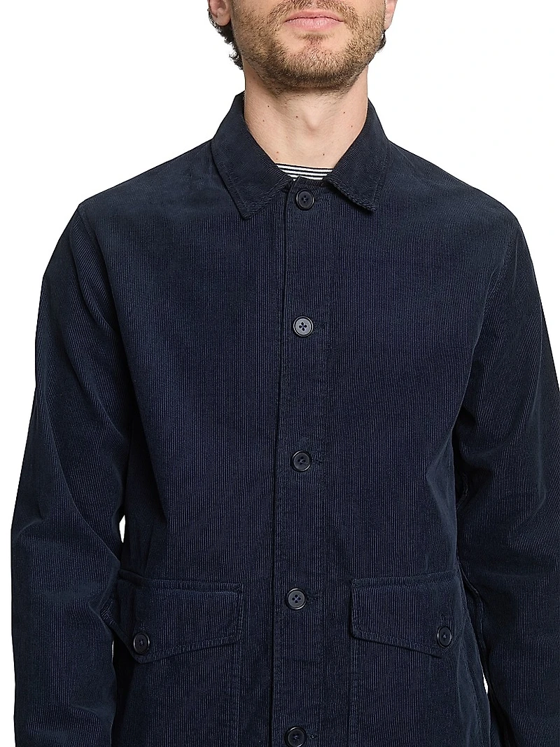 Ezel Garment-Dyed Cotton Corduroy Shirt