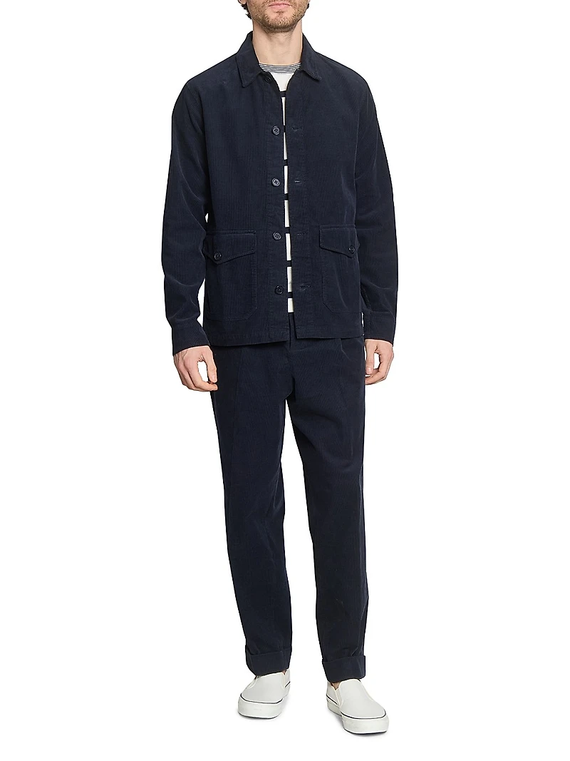 Ezel Garment-Dyed Cotton Corduroy Shirt