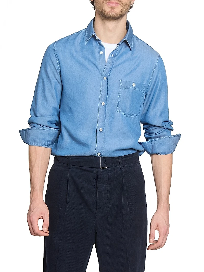 Alex Washed Button-Front Shirt