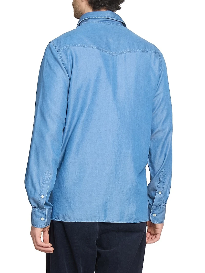Alex Washed Button-Front Shirt
