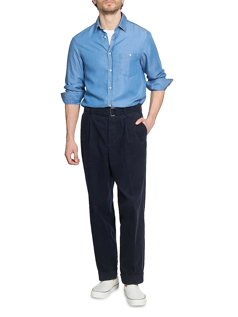 Alex Washed Button-Front Shirt