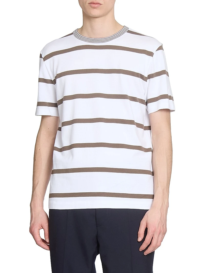 Striped Crewneck T-Shirt