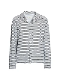 Kai Striped Cotton Terry Shirt