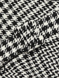 Houndstooth Wool-Blend Mini Skort