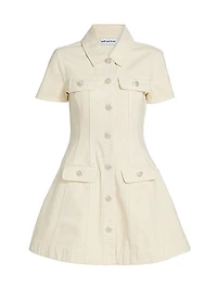 Fit & Flare Denim Minidress