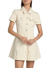 Fit & Flare Denim Minidress