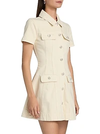 Fit & Flare Denim Minidress