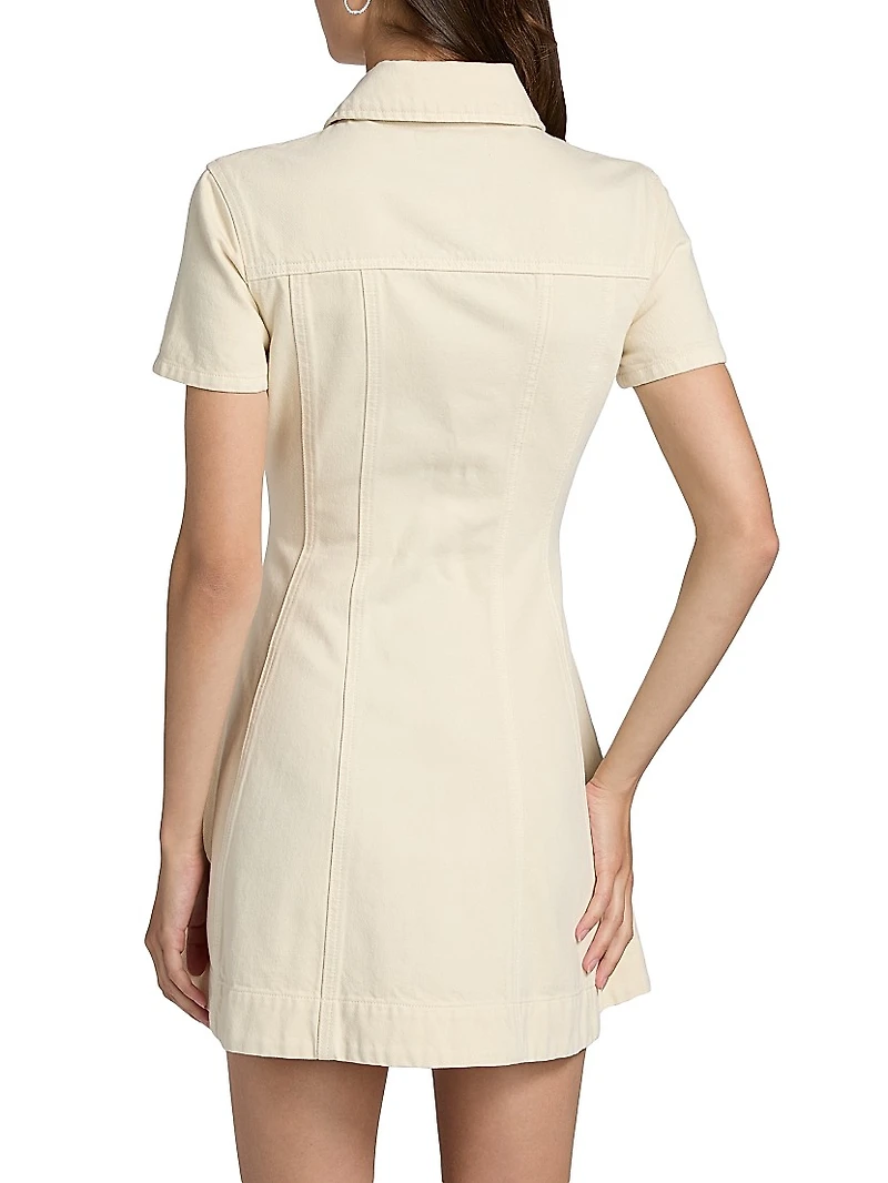 Fit & Flare Denim Minidress