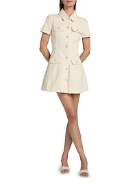 Fit & Flare Denim Minidress