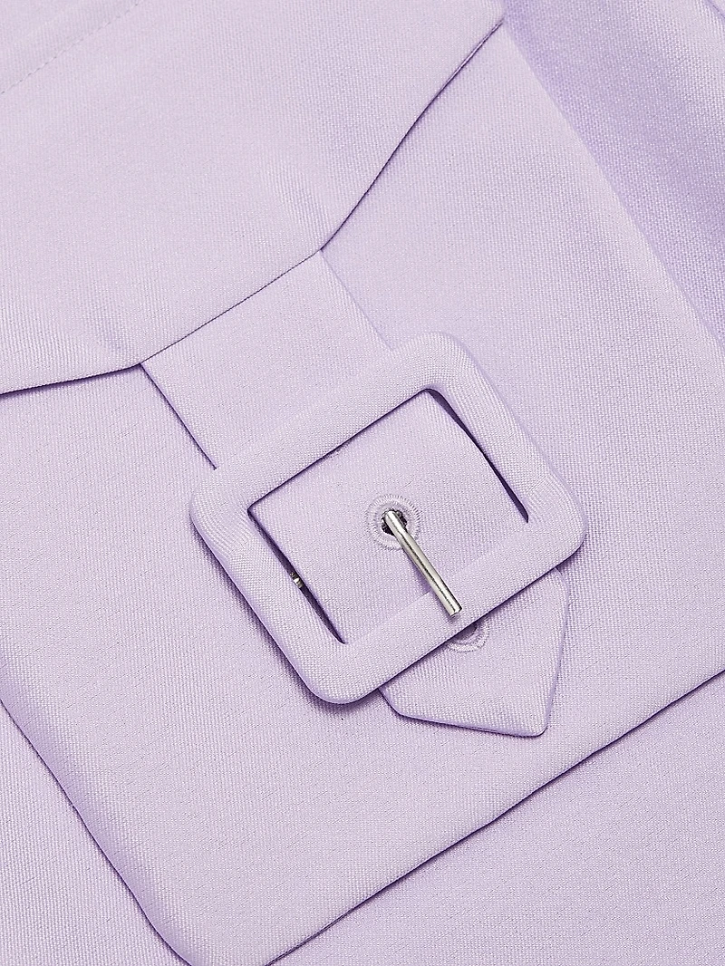 Taffeta Sleeveless Shift Minidress