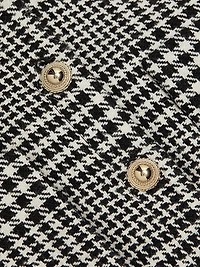 Houndstooth Belted Midi-Dress