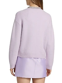 Embellished-Trim Cardigan