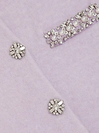 Embellished-Trim Cardigan