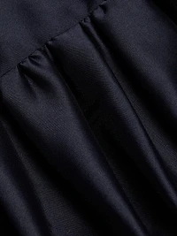 Taffeta Sleeveless Bubble Hem Minidress