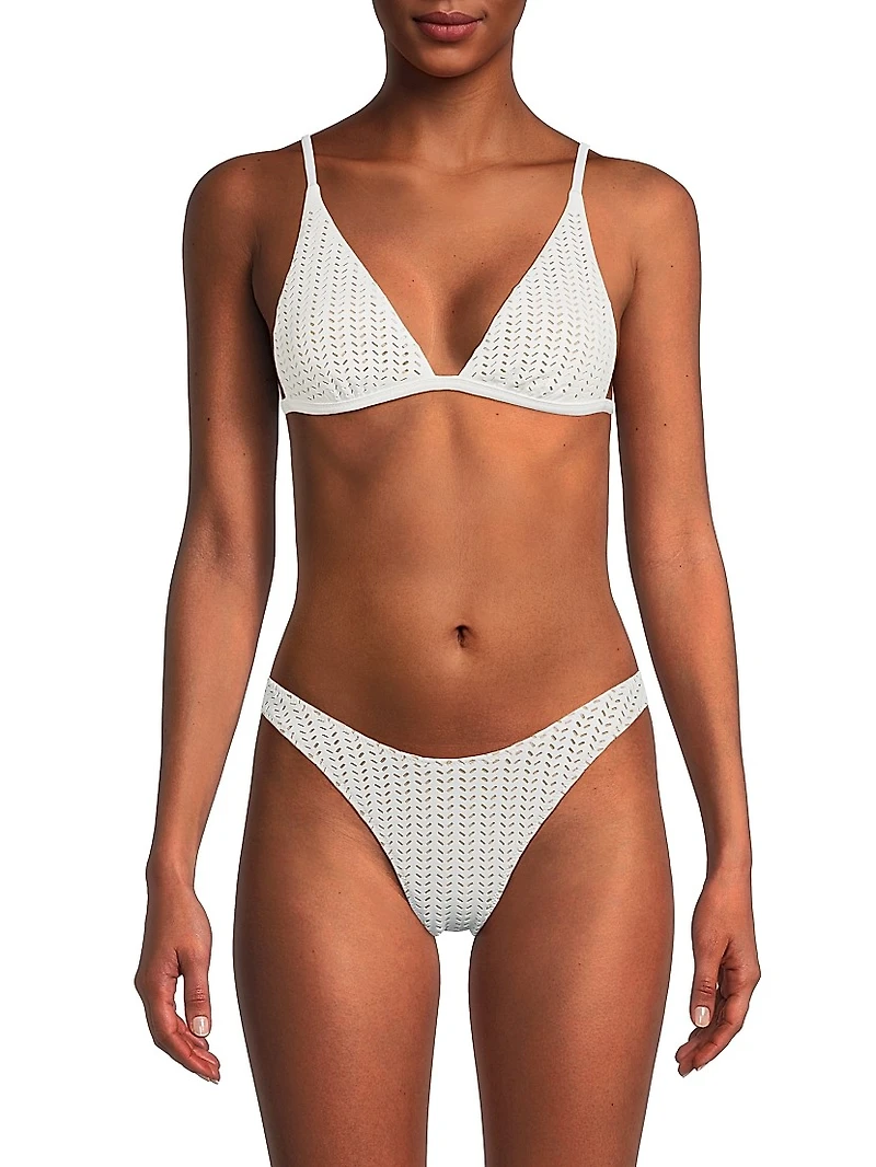 Jamie Laser-Cut Bikini Top
