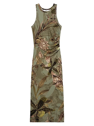 Reiss x NYBG Lola Stretch Floral Maxi Dress