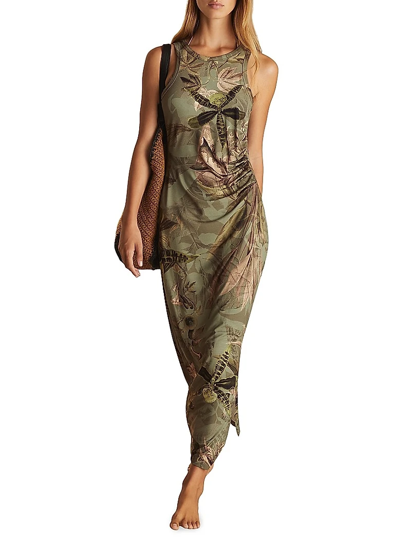 Reiss x NYBG Lola Stretch Floral Maxi Dress