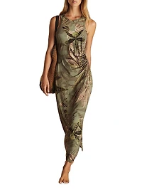 Reiss x NYBG Lola Stretch Floral Maxi Dress