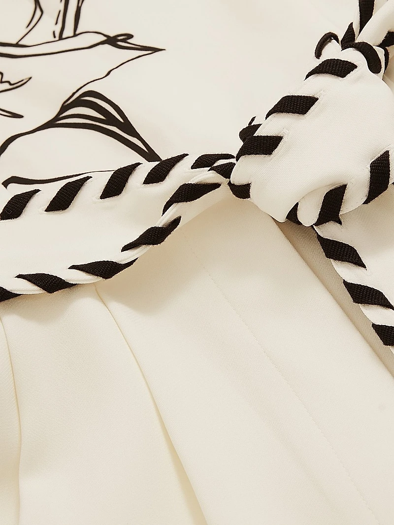 Reiss x NYBG Kinsley Stretch Tie-Waist Wide-Leg Jumpsuit