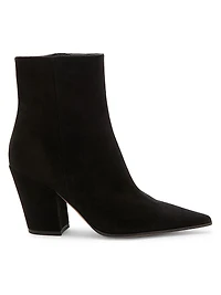 Keinna 85MM Suede Block-Heel Booties