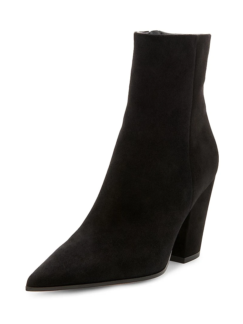 Keinna 85MM Suede Block-Heel Booties