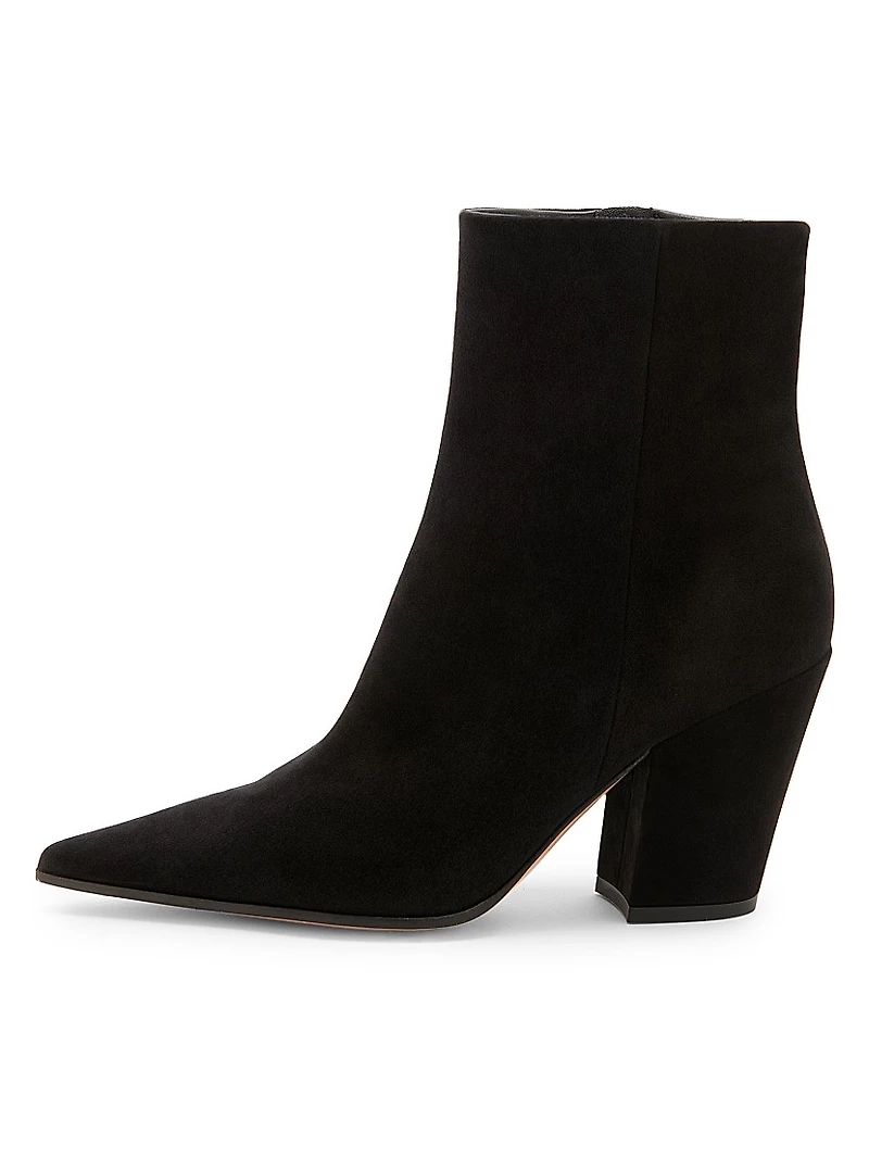 Keinna 85MM Suede Block-Heel Booties