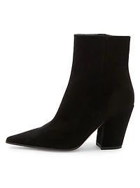 Keinna 85MM Suede Block-Heel Booties