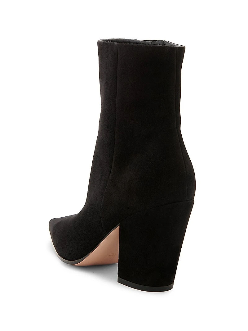 Keinna 85MM Suede Block-Heel Booties