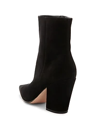 Keinna 85MM Suede Block-Heel Booties