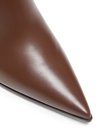 Keinna 85MM Leather Block-Heel Booties