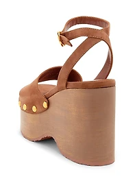 95MM Suede Platform Sandals