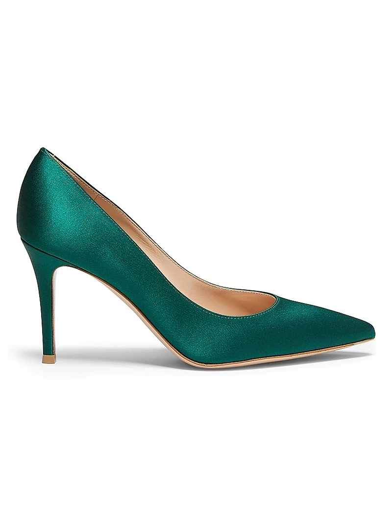 85MM Crepe Satin Pumps