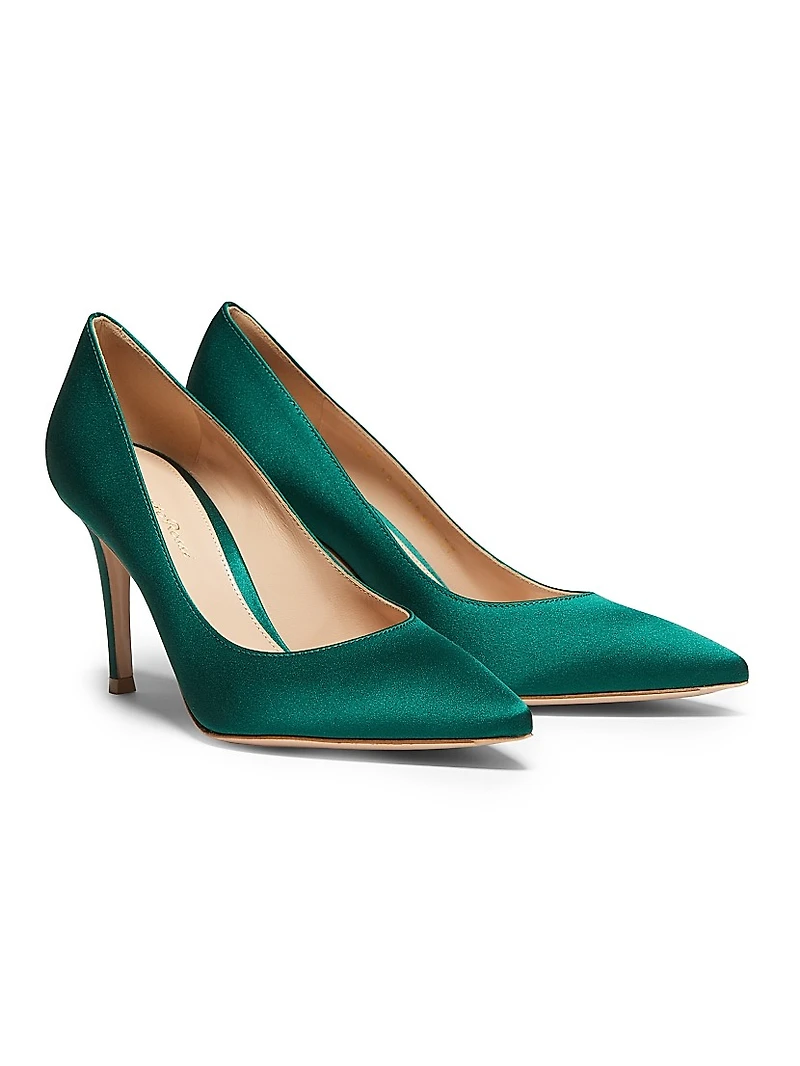85MM Crepe Satin Pumps