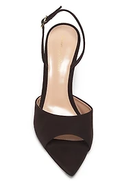 Camoscio 85MM Suede Slingback Pumps