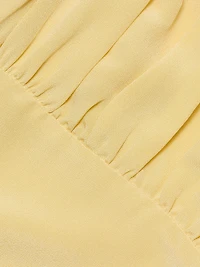 Silk Back Bow Midi-Dress