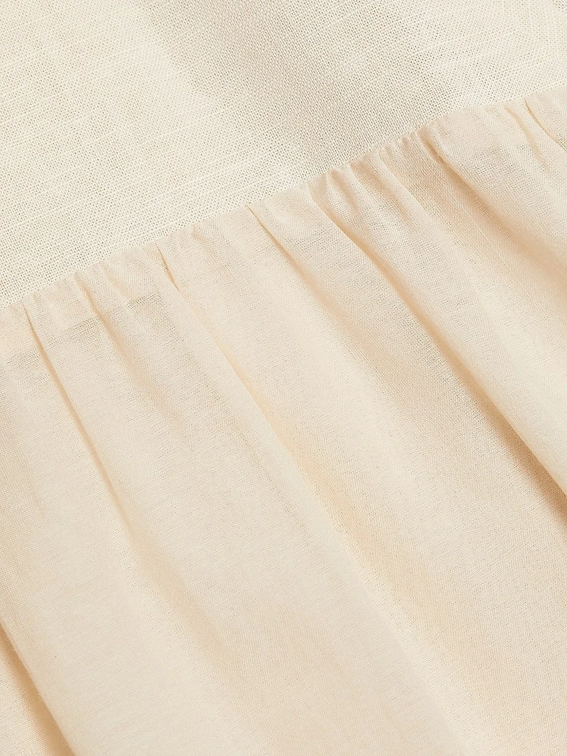 Palermo Linen Corset Maxi Dress